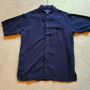 Short sleeved men's Silk Shirt